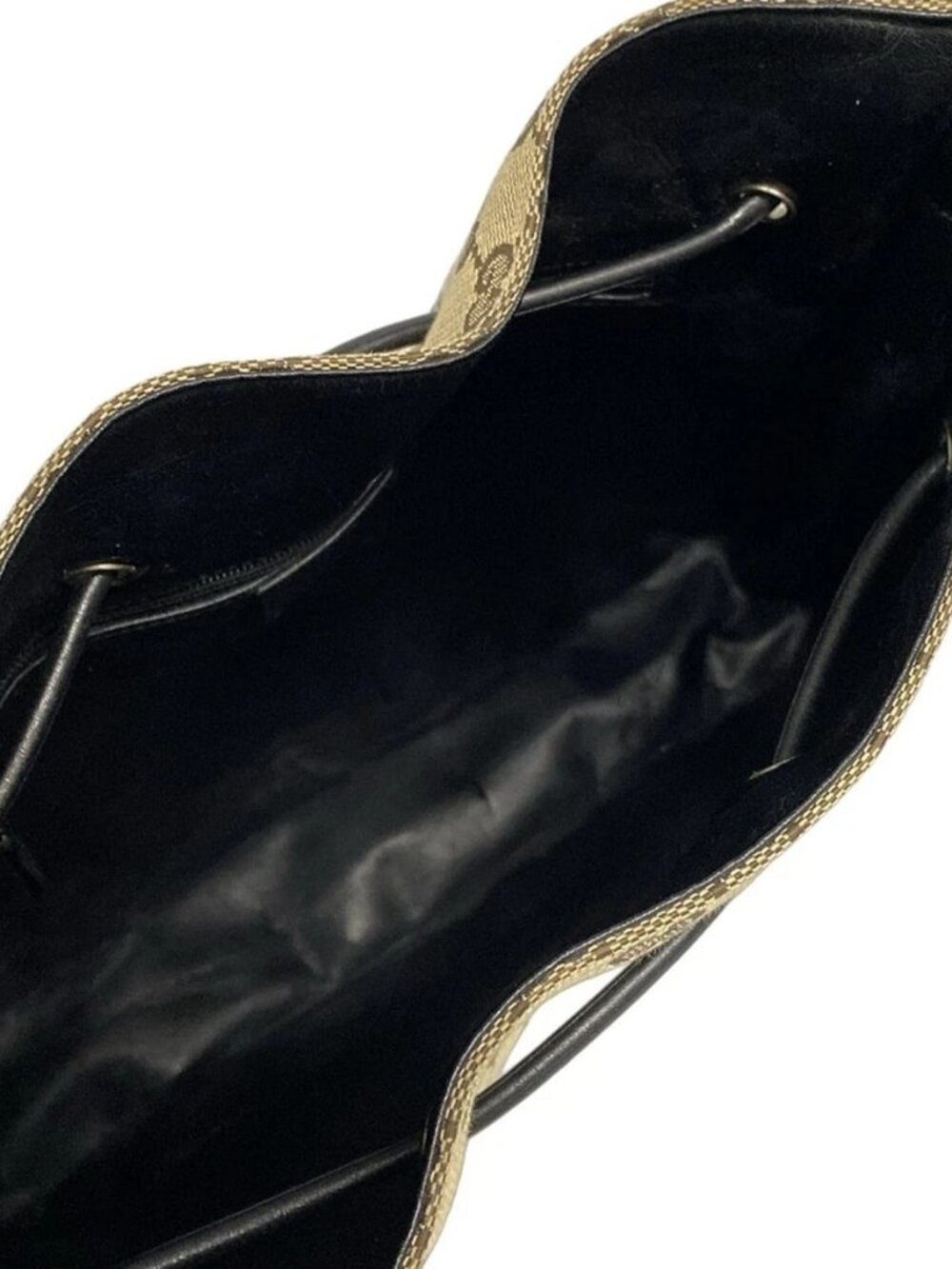 GUCCI GG 13748 Beige Black Jacquard Leather - Shoulder Bag - Picture 15 of 15